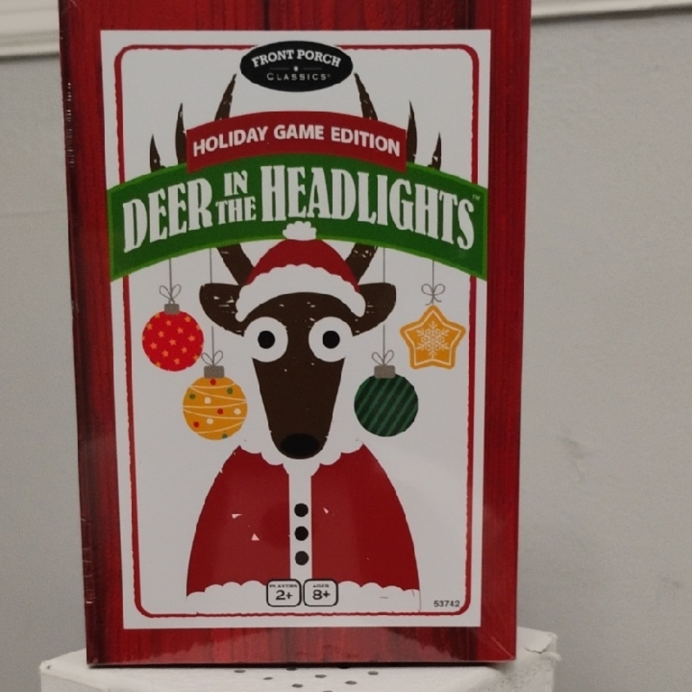 Front Porch Classics 2024 DEER In The Headlights Board Game, NWT.